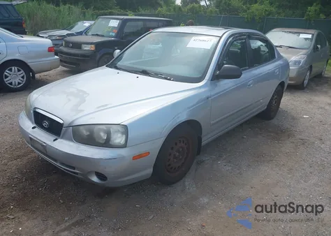 2001 Hyundai Elantra Gls из США, поврежденный, VIN KMHDN45DX1U195150